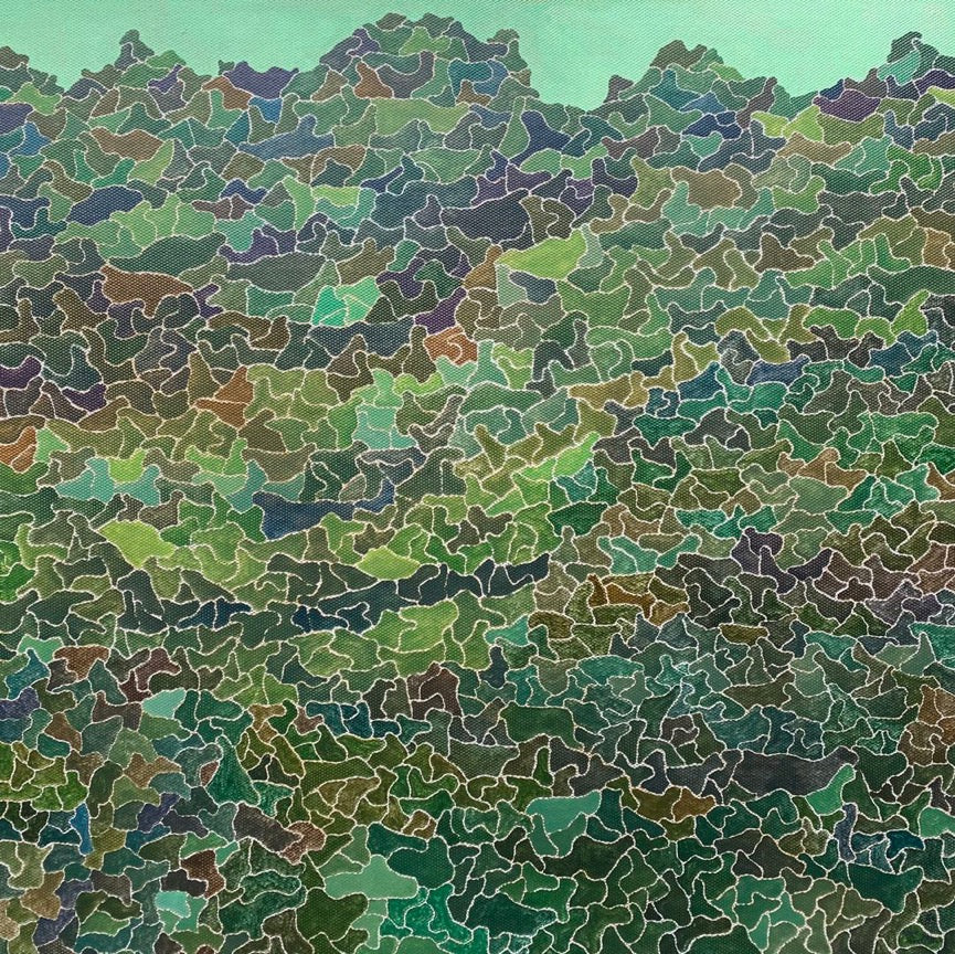[florida green]canvas,acrylic,100X100cm